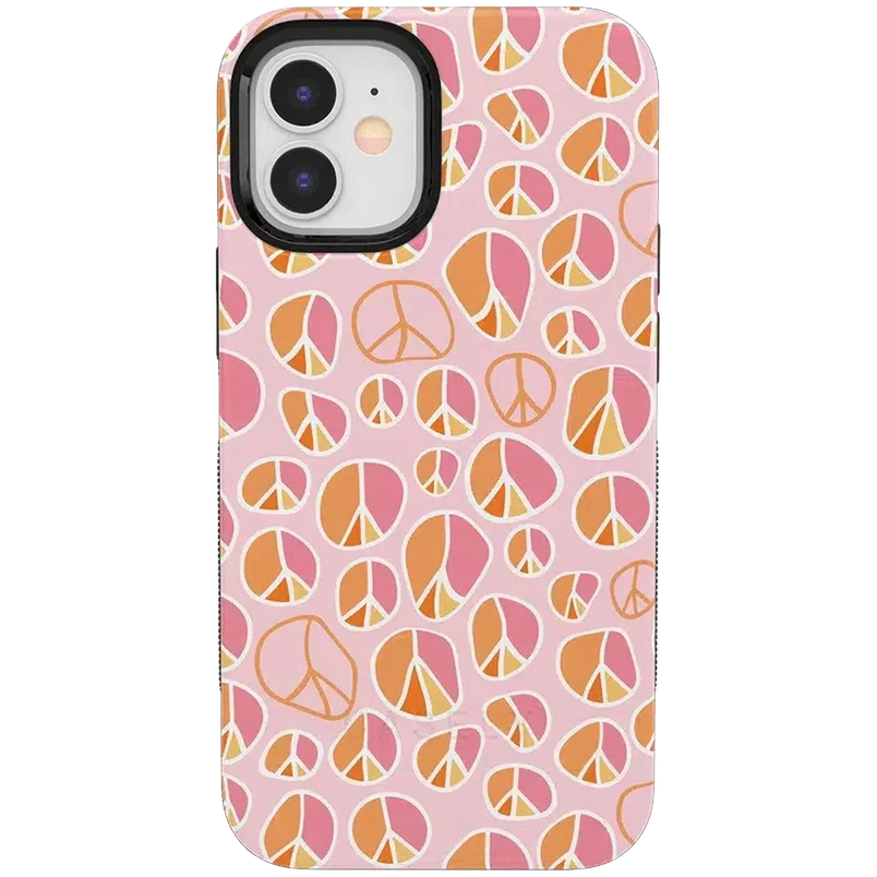 Peace Out | Groovy Peace Sign Case iPhone Case get.casely Bold + MagSafe® iPhone 12 
