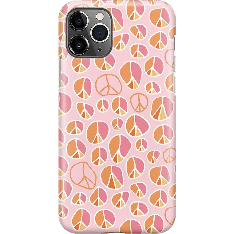 Peace Out | Groovy Peace Sign Case iPhone Case get.casely Classic iPhone 11 Pro Max 