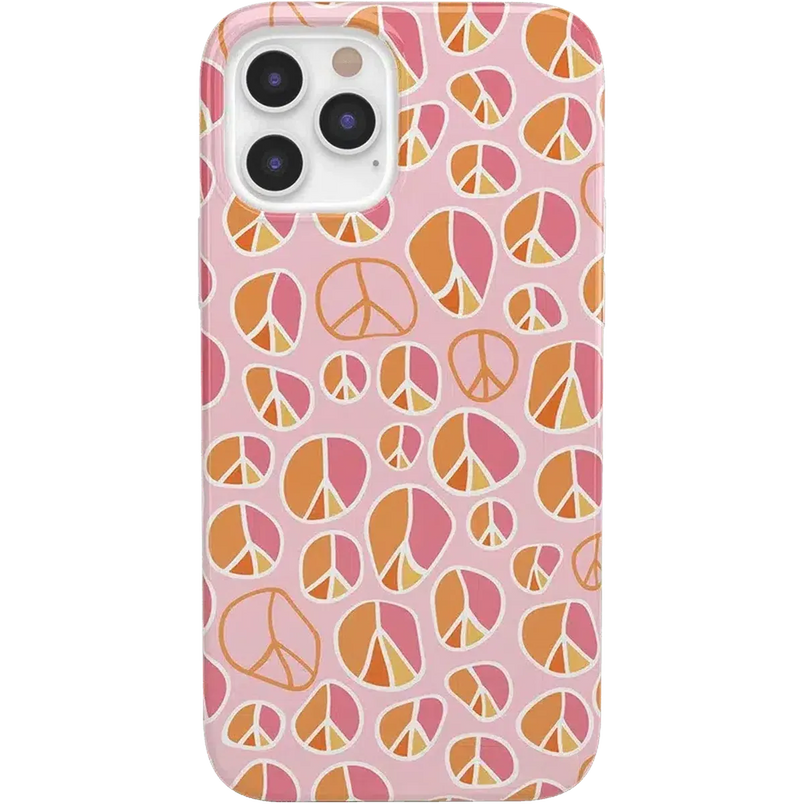Peace Out | Groovy Peace Sign Case iPhone Case get.casely Classic iPhone 12 Pro Max 