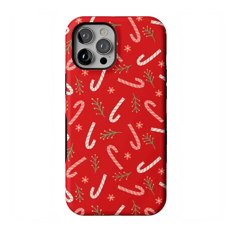 Peppermint Kiss | Candy Cane Case Phone Case Casetry Bold Flex + MagSafe® iPhone 12 Pro Max