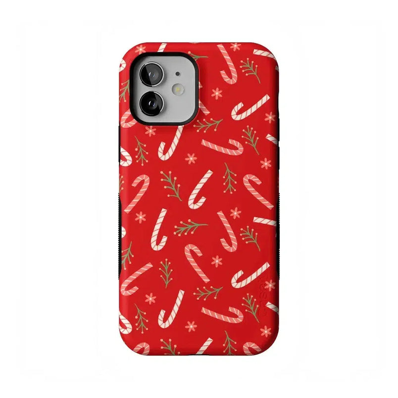 Peppermint Kiss | Candy Cane Case Phone Case Casetry Bold Flex + MagSafe® iPhone 12