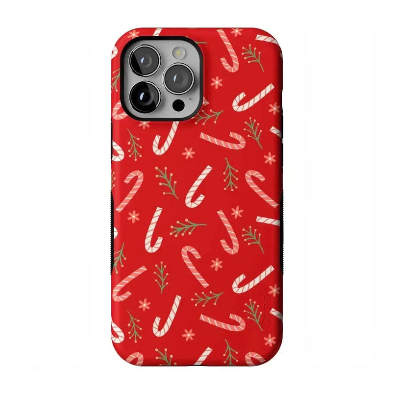 Peppermint Kiss | Candy Cane Case Phone Case Casetry Bold Flex + MagSafe® iPhone 13 Pro Max