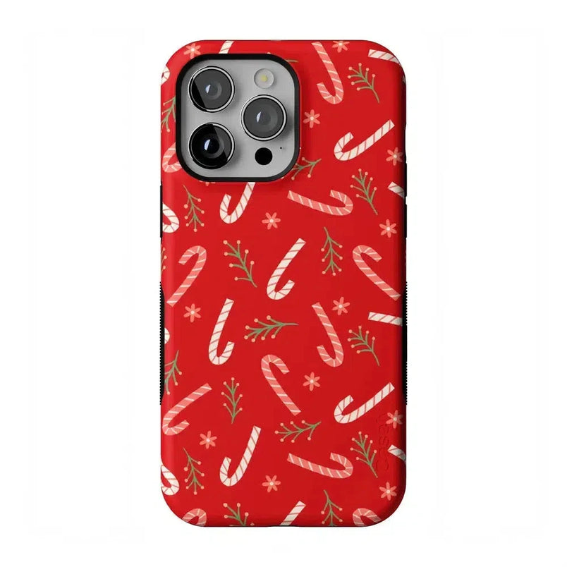 Peppermint Kiss | Candy Cane Case Phone Case Casetry Bold Flex + MagSafe® iPhone 14 Pro Max