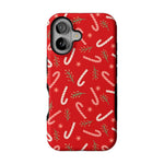 Peppermint Kiss | Candy Cane Case Phone Case Casetry Bold + MagSafe® iPhone 16
