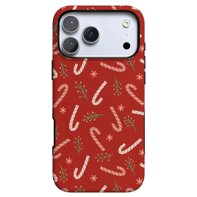 Peppermint Kiss | Candy Cane Case Phone Case Casetry Bold Flex + MagSafe® iPhone 17 Pro Max 