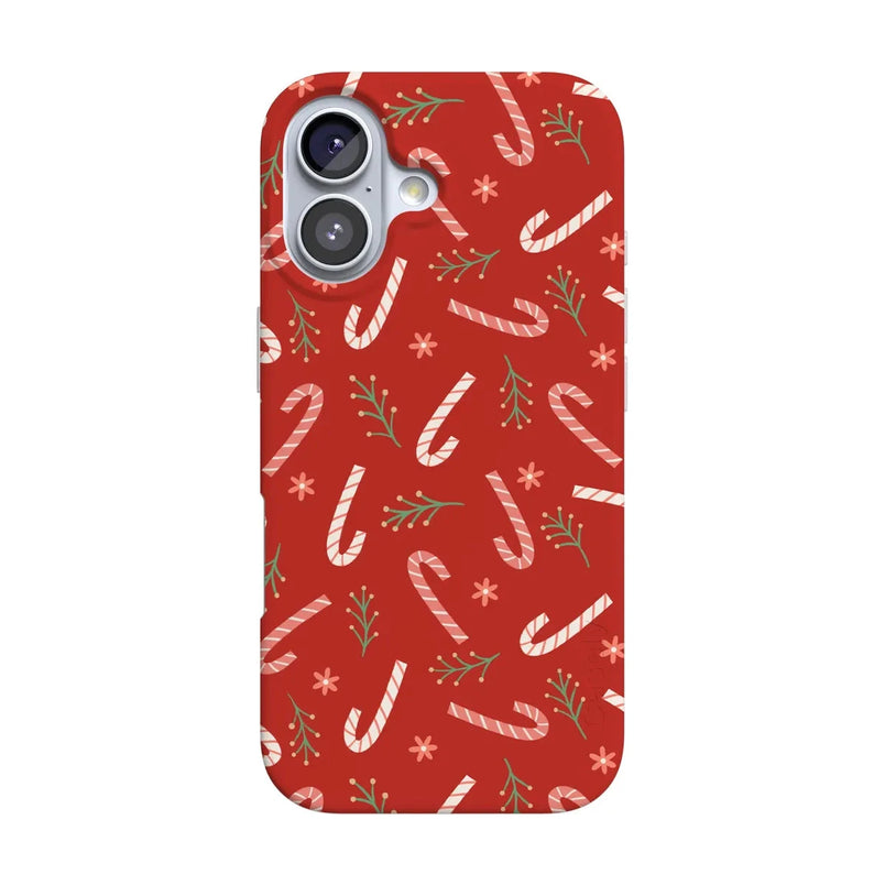 Peppermint Kiss | Candy Cane Case Phone Case Casetry Classic + MagSafe® iPhone 17 