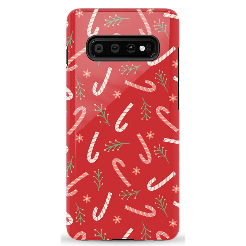 Peppermint Kiss | Candy Cane Case Phone Case Casetry Essential Galaxy S10 Plus