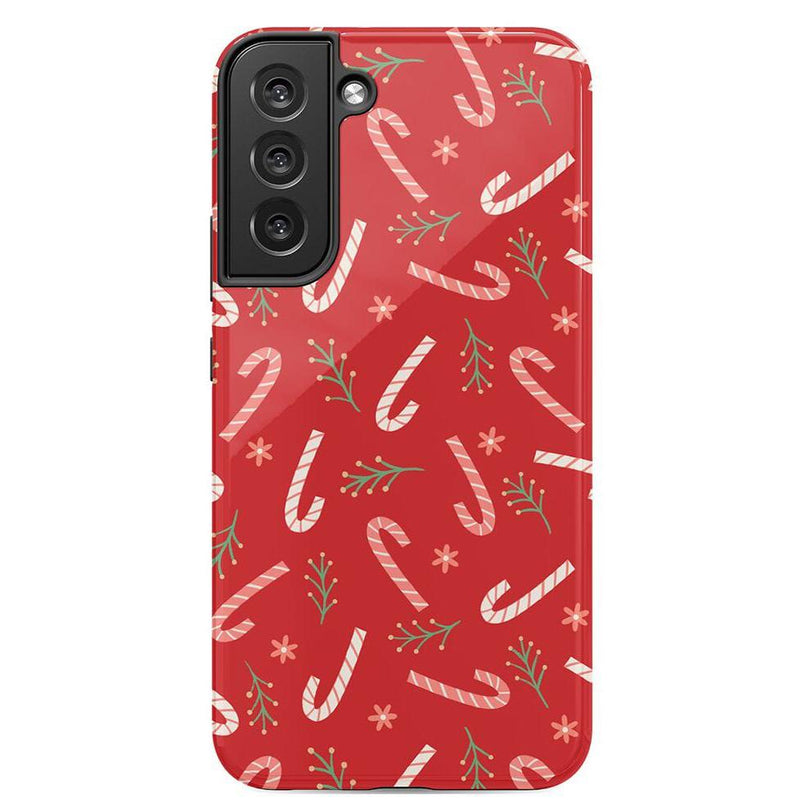 Peppermint Kiss | Candy Cane Case Phone Case Casetry Essential Galaxy S22 Plus
