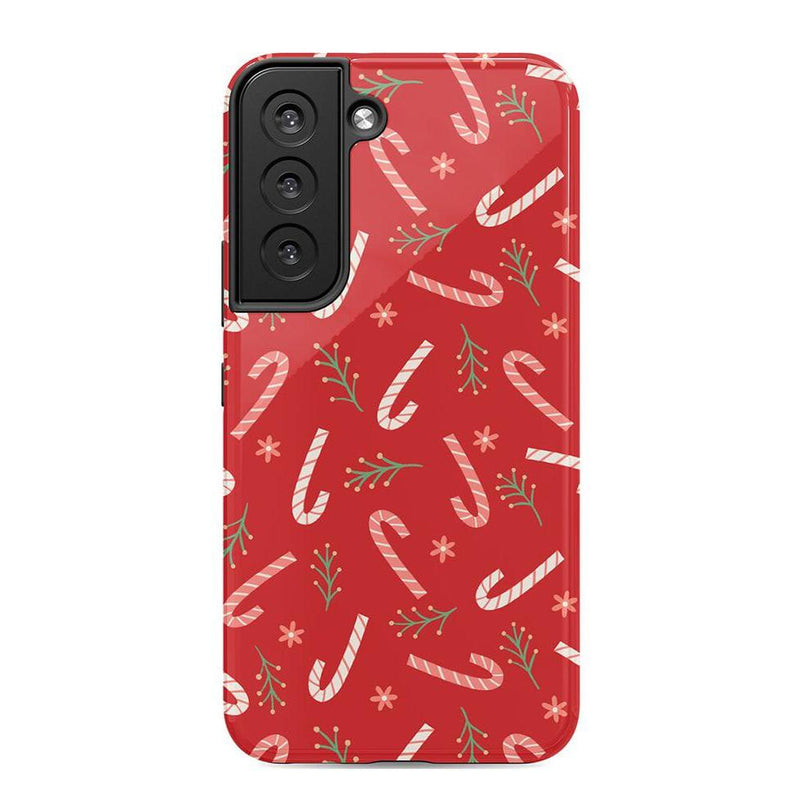 Peppermint Kiss | Candy Cane Case Phone Case Casetry Essential Galaxy S22