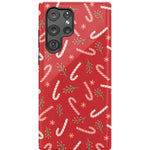 Peppermint Kiss | Candy Cane Case Phone Case Casetry Essential Galaxy S22 Ultra