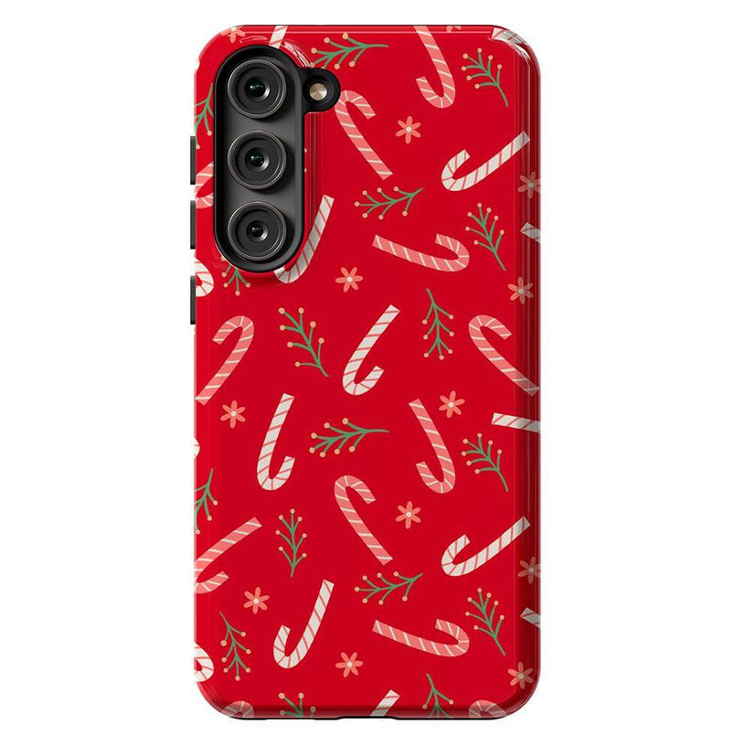 Peppermint Kiss | Candy Cane Case Phone Case Casetry Essential Galaxy S23 Plus