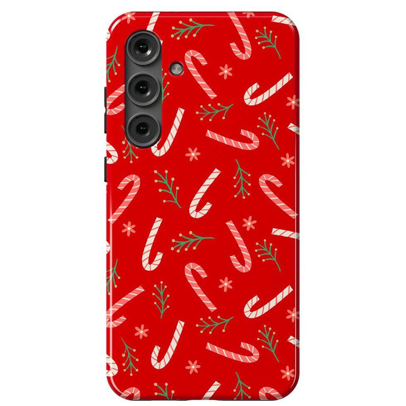 Peppermint Kiss | Candy Cane Case Phone Case Casetry Essential Galaxy S24 Plus