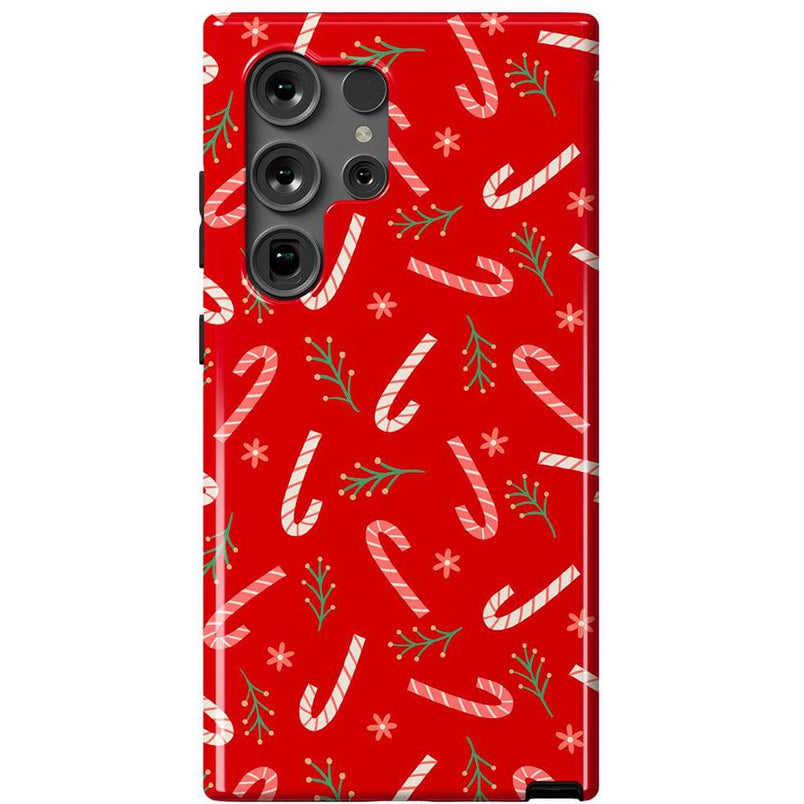 Peppermint Kiss | Candy Cane Case Phone Case Casetry Essential Galaxy S24 Ultra