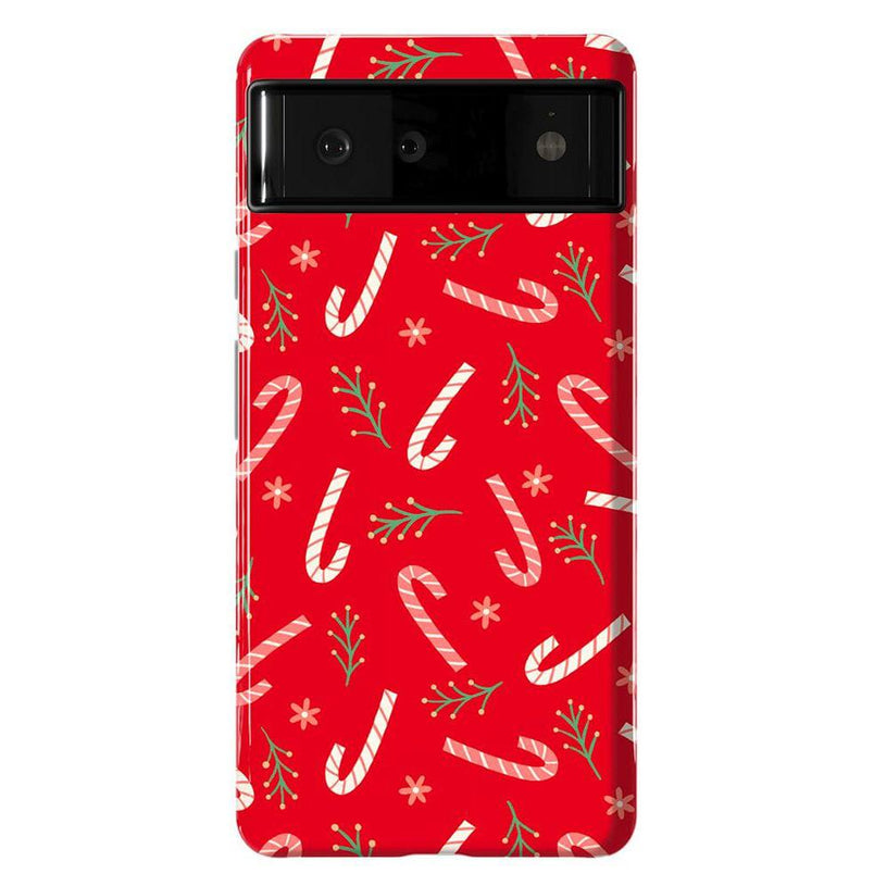 Peppermint Kiss | Candy Cane Case Phone Case Casetry Essential Google Pixel 6