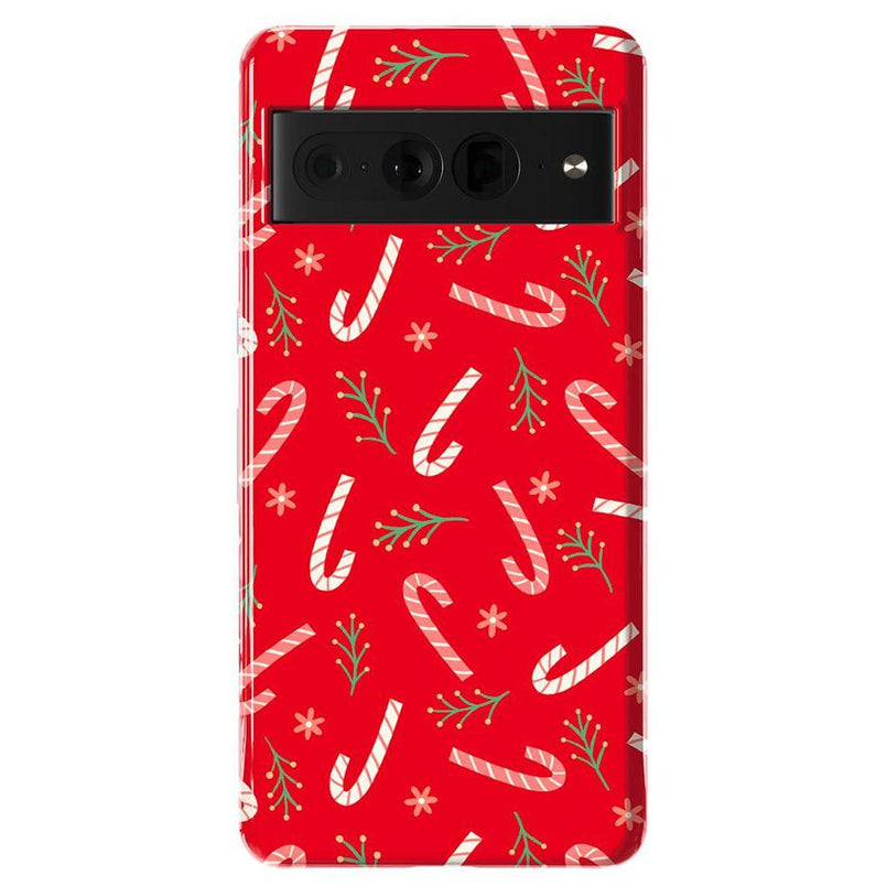 Peppermint Kiss | Candy Cane Case Phone Case Casetry Essential Google Pixel 7 Pro