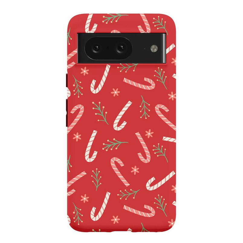 Peppermint Kiss | Candy Cane Case Phone Case Casetry Essential Google Pixel 8