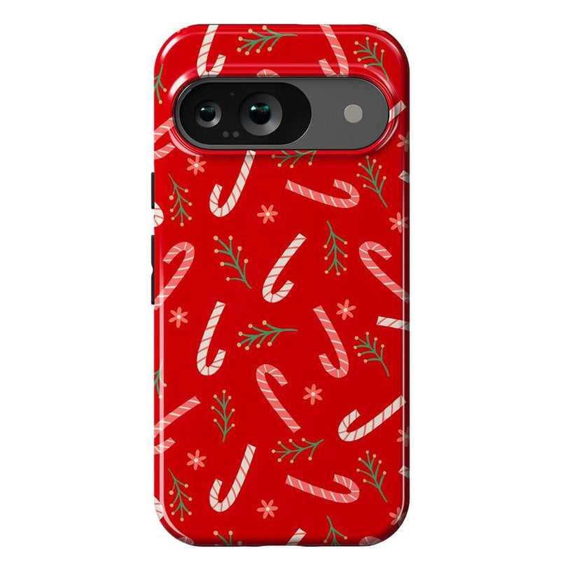 Peppermint Kiss | Candy Cane Case Phone Case Casetry Essential Google Pixel 9