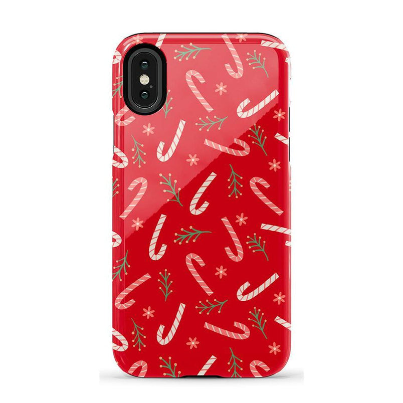Peppermint Kiss | Candy Cane Case Phone Case Casetry Essential iPhone X / XS 