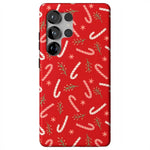 Peppermint Kiss | Candy Cane Case Phone Case Casetry Essential + MagSafe® Galaxy S25 Ultra