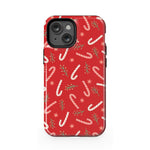 Peppermint Kiss | Candy Cane Case Phone Case Casetry Essential + MagSafe® iPhone 13 Mini