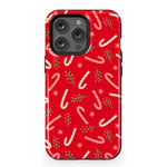Peppermint Kiss | Candy Cane Case Phone Case Casetry Essential + MagSafe® iPhone 13 Pro