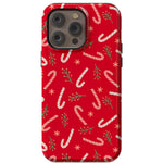 Peppermint Kiss | Candy Cane Case Phone Case Casetry Essential + MagSafe® iPhone 14 Pro Max