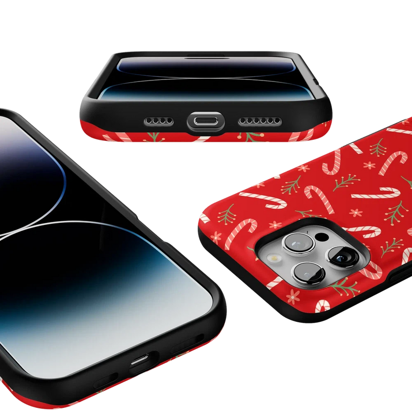 Peppermint Kiss | Candy Cane Case Phone Case Casetry 