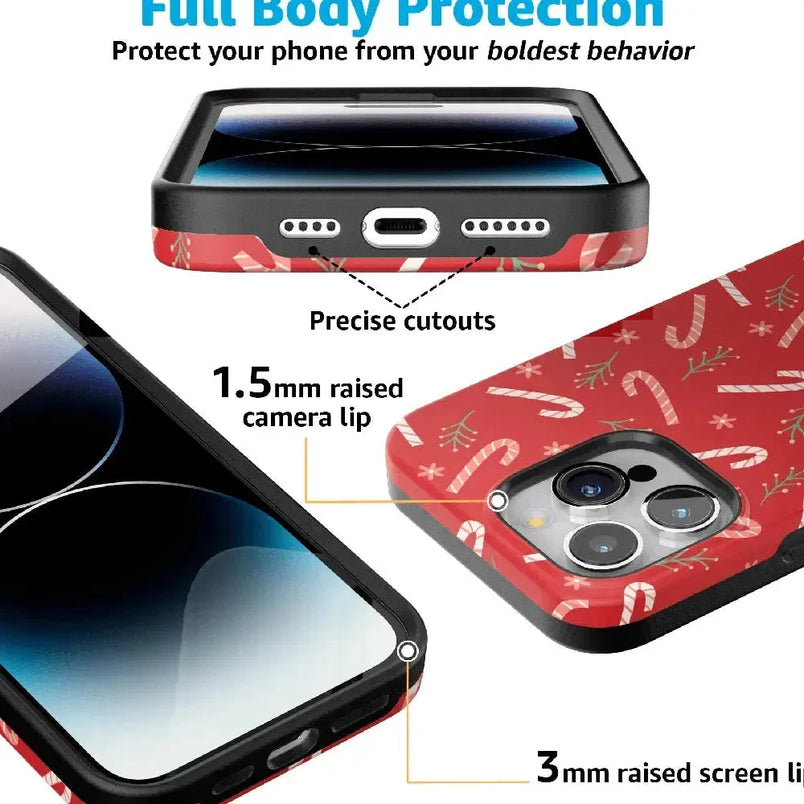 Peppermint Kiss | Candy Cane Case Phone Case Casetry 