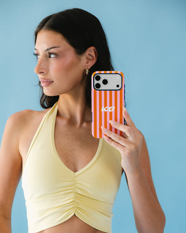 Perfect Stripes | Orange & Pink Stripes Case