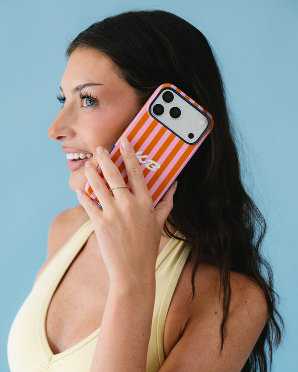 Perfect Stripes | Orange & Pink Stripes Case