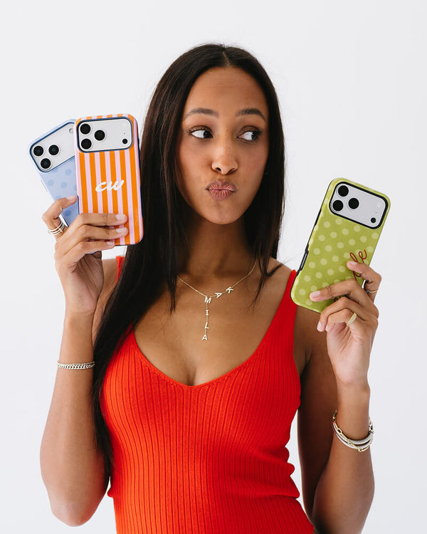 Perfect Stripes | Orange & Pink Stripes Case