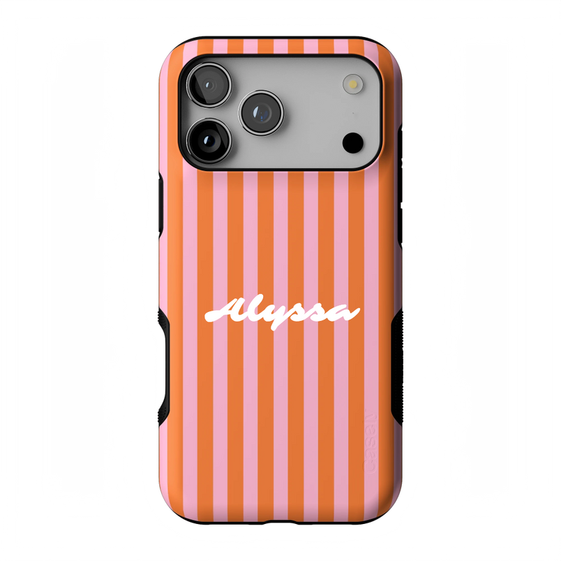 Perfect Stripes | Orange & Pink Stripes Case