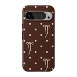 Teddy Bows | Brown Polka Dot Case