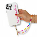 Rainbow Beaded Wristlet Phone Chain | Love Island x Casely