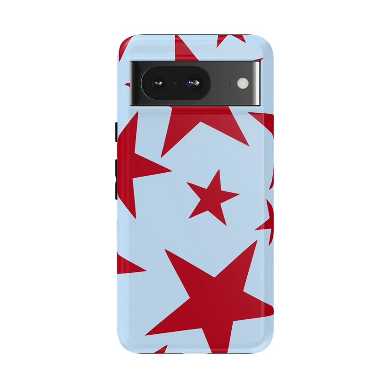 Stars Align | Blue & Red Stars Case - Google Pixel 8