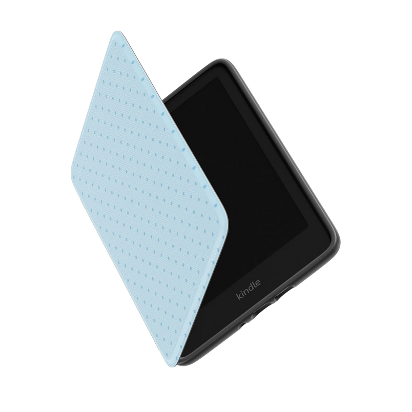 On the Dot | Blue Monochrome Polka Dot Kindle Case