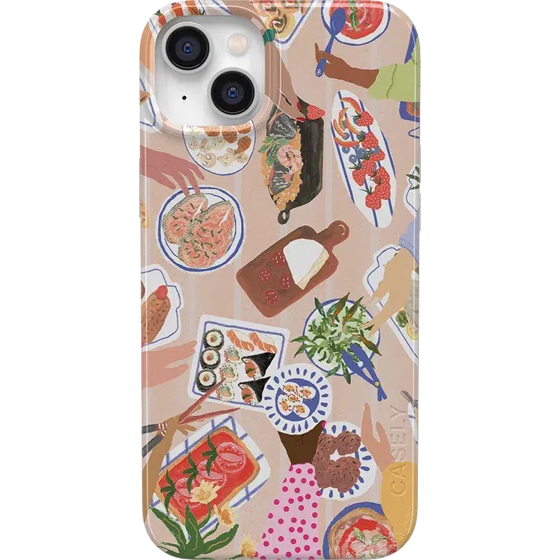 Picnic Party | Painted Collage Case iPhone Case get.casely Classic + MagSafe® iPhone 14 Plus