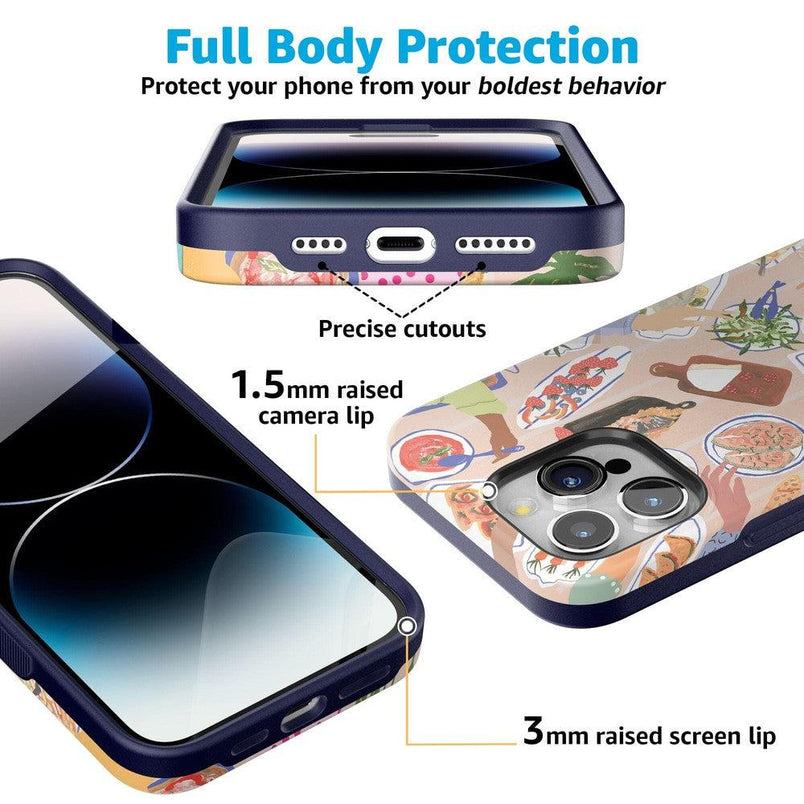 Picnic Party | Painted Collage Case iPhone Case get.casely 