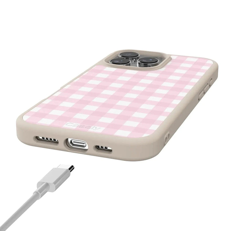 Pink Plaid | Sunday Best Case Phone Case get.casely 