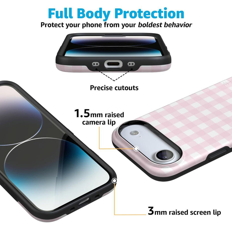 Pink Plaid | Sunday Best Case Phone Case get.casely 