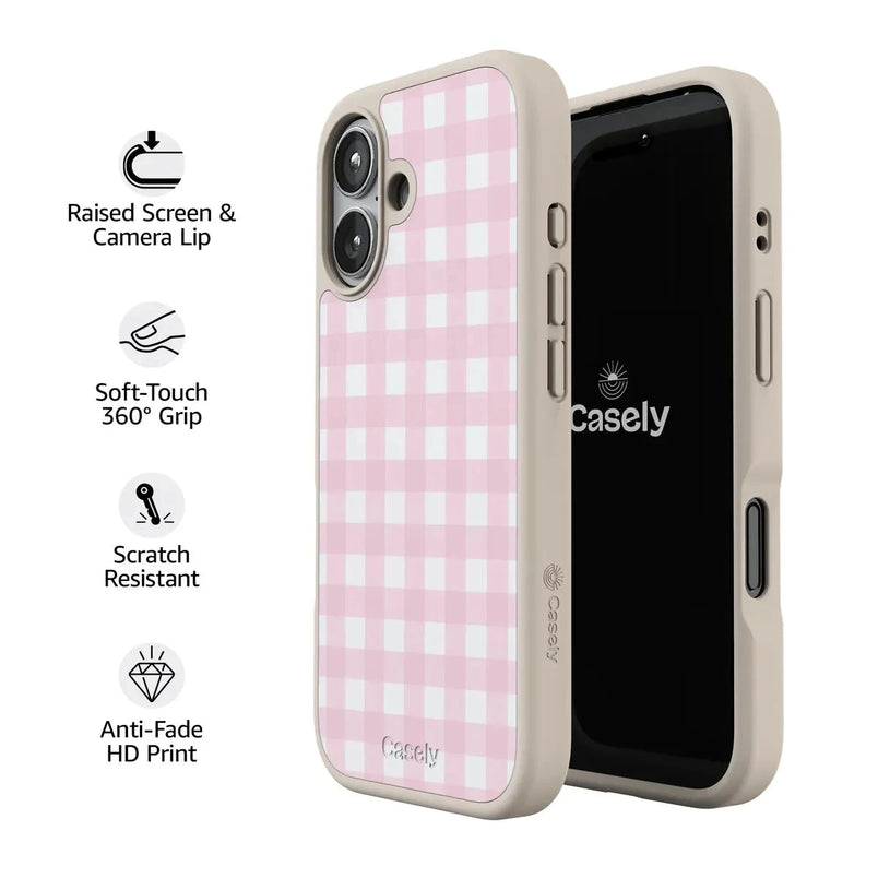 Pink Plaid | Sunday Best Case Phone Case get.casely 