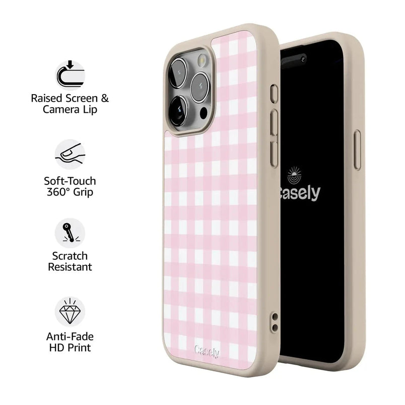 Pink Plaid | Sunday Best Case Phone Case get.casely 