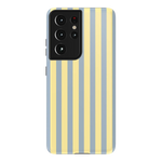 Coastline Stripes | Blue & Yellow Case - Galaxy S21 Ultra