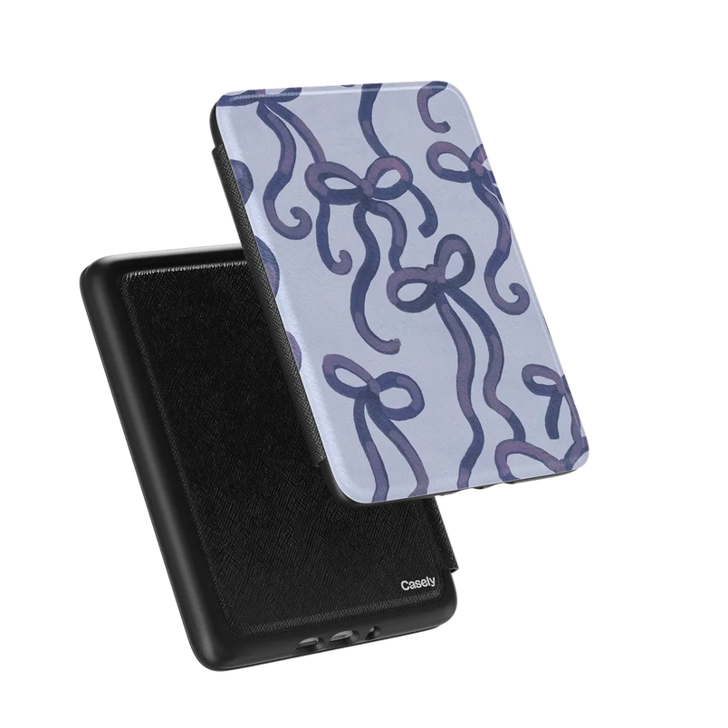 Love Me Knot | Blue Bow Kindle Case