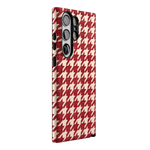 Scarlet Stitch | Red Houndstooth Case