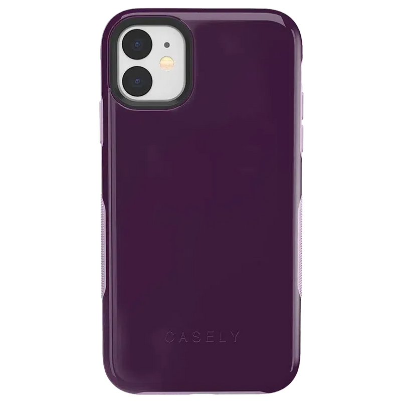 Plum Purple on Light Purple | Ultra-Protective Bold Case iPhone Case get.casely Bold iPhone 11 