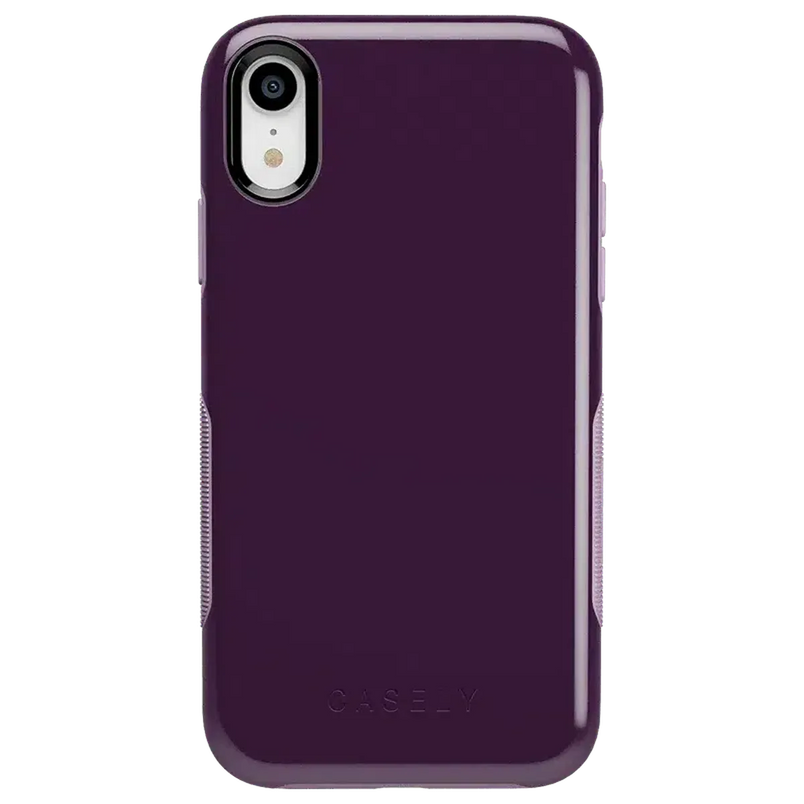 Plum Purple on Light Purple | Ultra-Protective Bold Case iPhone Case get.casely Bold iPhone XR 