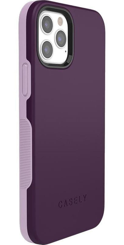 Plum Purple on Light Purple | Ultra-Protective Bold Case iPhone Case get.casely 