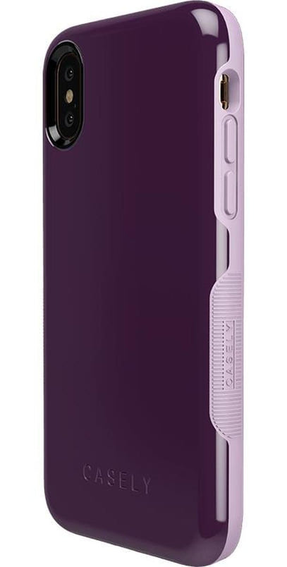 Plum Purple on Light Purple | Ultra-Protective Bold Case iPhone Case get.casely 