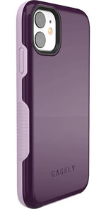 Plum Purple on Light Purple | Ultra-Protective Bold Case iPhone Case get.casely 